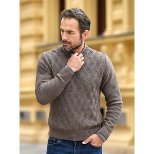 Sweter M. Lasota w stylu casual ze stójką z wełny