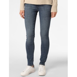 Granatowe jeansy Levis z bawełny w street stylu