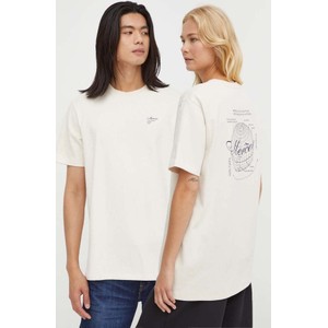 T-shirt Mercer Amsterdam z bawełny w młodzieżowym stylu z nadrukiem