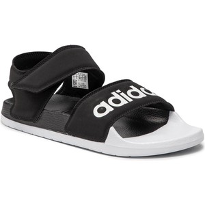 Czarne buty letnie męskie Adidas na rzepy