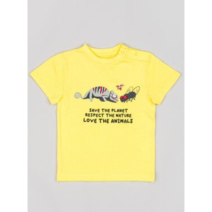 Żółta koszulka dziecięca zippy dla chłopców