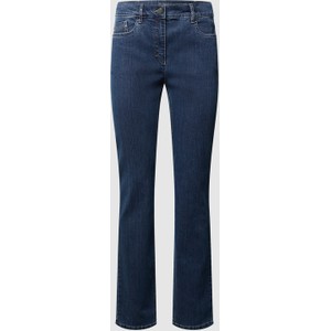 Granatowe jeansy Zerres z bawełny w stylu casual