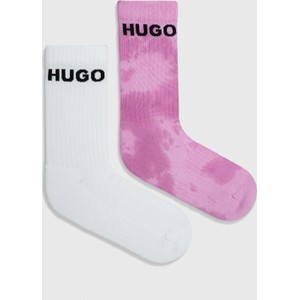 Różowe skarpety Hugo Boss