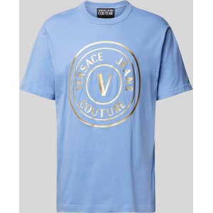 T-shirt Versace Jeans w młodzieżowym stylu z krótkim rękawem