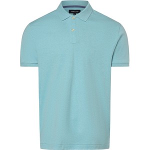 Niebieska koszulka polo Andrew James z bawełny z krótkim rękawem