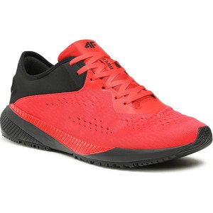 Czerwone buty sportowe 4F w sportowym stylu