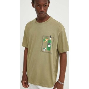 Zielony t-shirt Les Deux z krótkim rękawem z nadrukiem