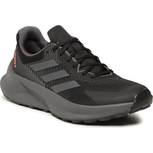 Czarne buty sportowe Adidas w sportowym stylu sznurowane terrex