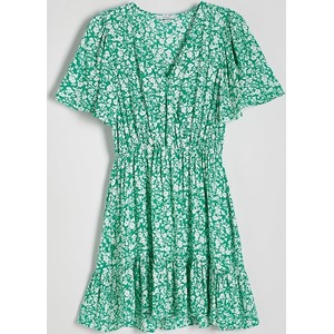 Zielona sukienka Reserved w stylu casual z tkaniny