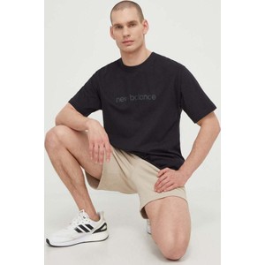 T-shirt New Balance w młodzieżowym stylu z bawełny