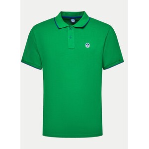 Zielona koszulka polo North Sails w stylu casual z krótkim rękawem
