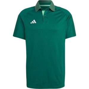 Zielona koszulka polo Adidas w sportowym stylu z krótkim rękawem