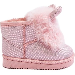 Różowe buty dziecięce zimowe ButyModne