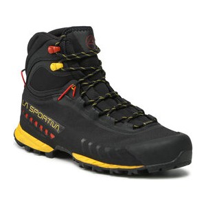 Czarne buty trekkingowe La Sportiva z goretexu sznurowane