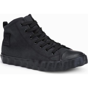 Ombre Trampki męskie sneakersy T374 - czarne