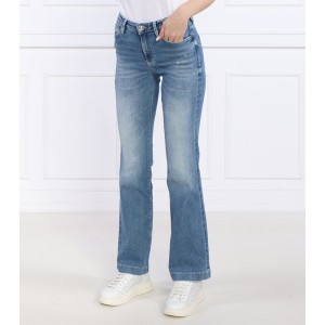 Niebieskie jeansy Guess z bawełny w stylu casual