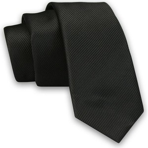 Czarny krawat Angelo Di Monti