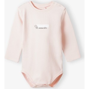 Różowe body niemowlęce Family Concept By 5.10.15. dla dziewczynek