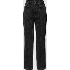 Czarne jeansy Loavies w street stylu z bawełny