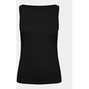 Czarna bluzka Pieces w stylu casual bez rękawów
