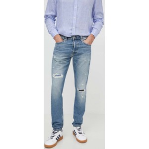 Niebieskie jeansy Pepe Jeans w młodzieżowym stylu