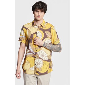 Koszula Guess w młodzieżowym stylu z nadrukiem z krótkim rękawem