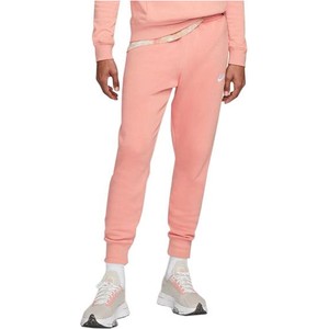 Różowe spodnie sportowe Nike z dresówki