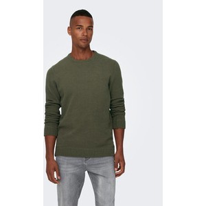 Zielony sweter Only & Sons w stylu casual