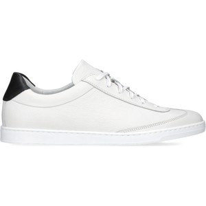 Białe sneakersy męskie, buty ze skóry, Conhpol, SD2687-01