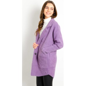 Fioletowy płaszcz Olika w stylu casual