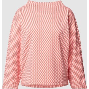 Różowa bluza Opus z żakardu w stylu casual