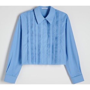 Niebieska koszula Reserved z tkaniny