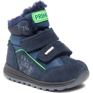 Granatowe buty dziecięce zimowe Primigi z goretexu na rzepy