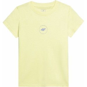 Żółta bluzka dziecięca 4F dla dziewczynek