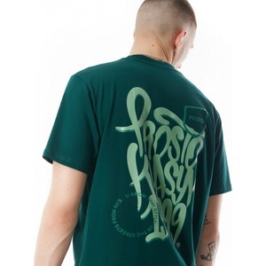 Zielony t-shirt Prosto. z bawełny z nadrukiem