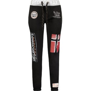Czarne spodnie sportowe Geographical Norway z dresówki w sportowym stylu