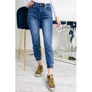 Granatowe jeansy Olika z jeansu
