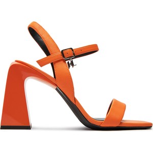 Pomarańczowe sandały Karl Lagerfeld z klamrami