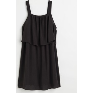 H & M & - MAMA Wiskozowa sukienka dla karmiącej - Czarny