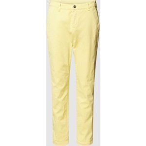Żółte spodnie MAC w stylu casual