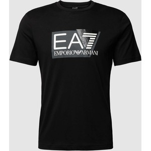 T-shirt Emporio Armani z nadrukiem z bawełny