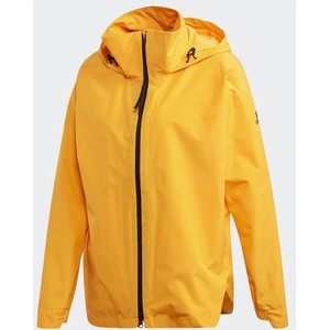 Żółta kurtka Adidas z kapturem