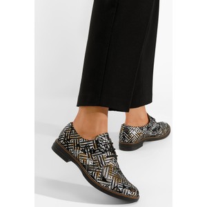 Półbuty Zapatos w stylu casual z płaską podeszwą sznurowane