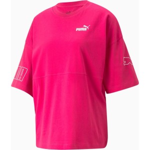 Różowy t-shirt Puma w sportowym stylu
