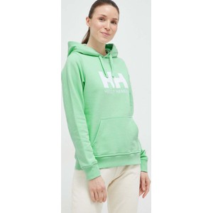 Zielona bluza Helly Hansen w młodzieżowym stylu z kapturem