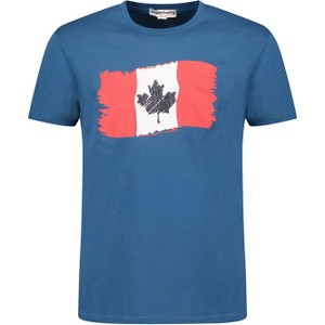 Niebieski t-shirt Canadian Peak z bawełny