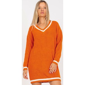 Pomarańczowa sukienka Primodo.com mini