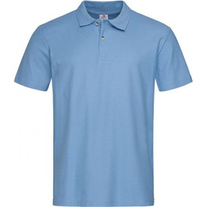 Niebieski t-shirt Stedman z krótkim rękawem z bawełny