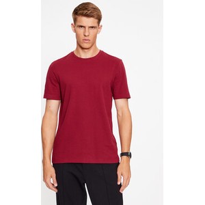 Czerwony t-shirt Hugo Boss z krótkim rękawem w stylu casual