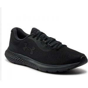 Czarne buty sportowe Under Armour w sportowym stylu sznurowane